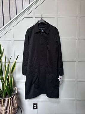 William Wallace Black Men's Coat with Shield Logo